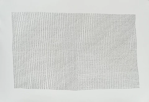 Barbara Kaplan. Valor de gris - números primos, 76 x 110 cm