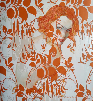 Val García Duran. Wallflower II, 45 x 41 cm