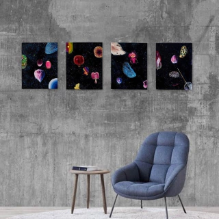 Catalina White. Vulvas galácticas I, 35 x 27 cm