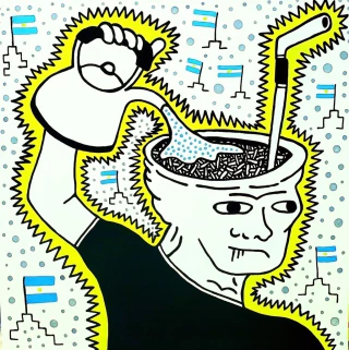 Lino Divas. Wojac rioplatense, 100 x 100 cm