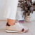 ZAPATILLA ETTA NATURAL Y BORDÓ - comprar online