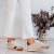 ZAPATILLA ETTA NATURAL Y BORDÓ - tienda online
