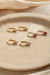 Argollas corazon sweety de acero dorado (par)