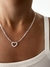 Collar in love de acero blanco