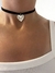 Choker corazon chato