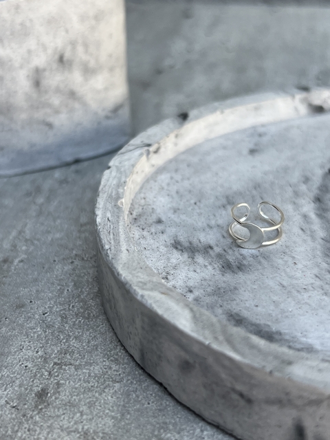 Cuff luna de plata 925 (unidad)