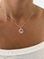 Collar Esmeralda con zirconias de acero blanco