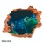 Vinilo decorativo infantil Pared Rota 3D Dinosaurios