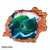 Vinilo decorativo infantil Pared Rota 3D Dragon Ball