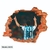 Vinilo decorativo infantil Pared Rota 3D Fútbol Messi