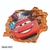 Vinilo decorativo infantil Pared Rota 3D Cars
