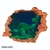 Vinilo decorativo infantil Pared Rota 3D Dinosaurios