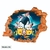 Vinilo decorativo infantil Pared Rota 3D Minions