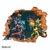 Vinilo decorativo infantil Pared Rota 3D Transformers