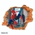 Vinilo decorativo infantil Pared Rota 3D Superhéroes Spiderman Hombre Araña
