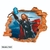 Vinilo decorativo infantil Pared Rota 3D Superhéroes Thor