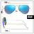 RAY-BAN RB3025 112/4L AVIADOR ESPEJADO POLARIZADO - tienda online
