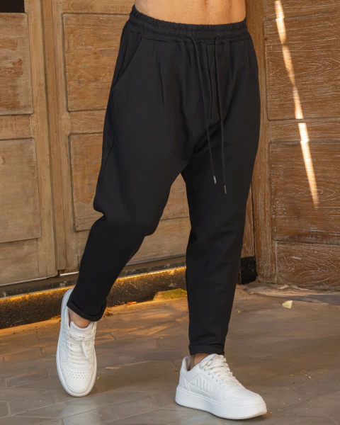 Japan Rústico Piqué Negro - comprar online