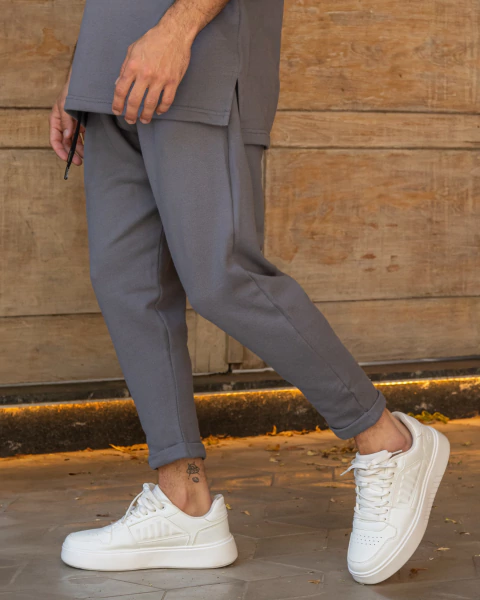 Japan Rústico Piqué Gris - comprar online