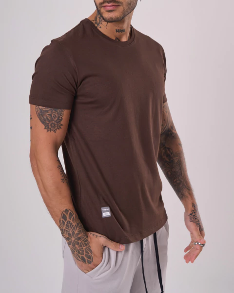 Remera BASIC Choco - comprar online