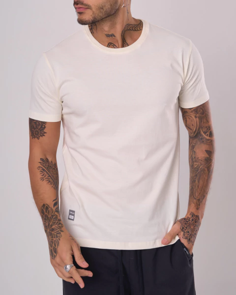 Remera BASIC Crema - comprar online