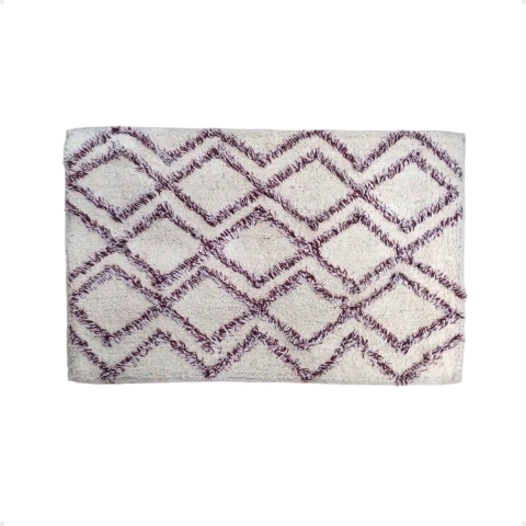 Alfombra Baño Lisa Rombos 60 cm x 40 cm - comprar online