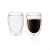 Set X2 Tazas Doble Vidrio Borosilicato 350 ML