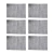 Set X6 Individuales Rectangulares De Mesa 45 x 30 cm