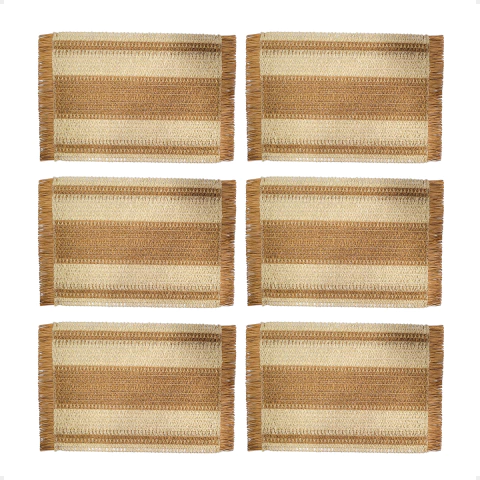 Imagen de Set X6 Individuales Rectangulares De Mesa 45 x 30 cm