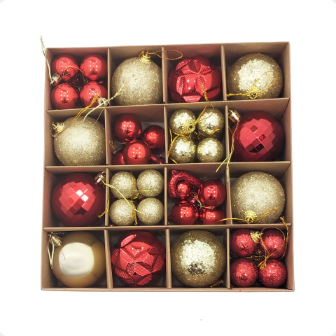 Set X54 Adornos Navideños Bolas Navidad Globos Decoración - comprar online