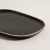 Plato Playo Cerámica Zarzis Negro 29X21 cm - comprar online