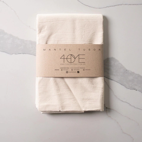 Mantel Tusor Liso 1,40x3,00 mts Cuatro Home - Moderno Bazar
