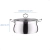 Cacerola Acero Inoxidable Con Tapa Vidrio 5 lts - comprar online