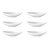 Set X6 Platos Hondos Oval Opalina Vidrio Templado 23 cm - comprar online