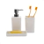 Accesorios Baño X3 Jabonera Vaso P/cepillo Dispenser Jabon Liquido