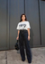 Wide Leg Black com Aplicação Carol