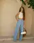 Calça Wide Leg Classica Lavagem Media - GAB'S STORE