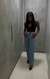 Calça Wide Leg Glam com aplicações - comprar online