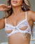 Conjunto Natasha Meia Taça sem Bojo Caleçon Tule Ilusione Branco na internet