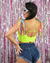 Cropped Trançado Tiras sem Bojo Amarelo Neon na internet