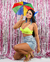 Cropped Bralette com Bojo Jade Amarelo Neon - loja online