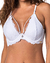 Conjunto Diamond sem Bojo com Aro Strass Fio Duplo Alças com Regulagem Branco - loja online