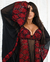Conjunto de Camisola com Robe Sensual com Bojo Fecho Calcinha Fio Regulavél Preto na internet