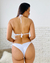 Biquíni Sereia Concha com Bojo Aro Inteiro Levanta Bum Bum de Amarrar Branco - comprar online