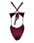 Maiô Metallic com Bojo Cruzado nas Costas Sunquini Vinho Marsala - comprar online
