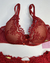 Conjunto 3 Peças Louise Tule Bordado Aro Inteiro Tule Bordado Fio Duplo Drapeada Vermelho - comprar online