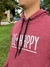 Moletom Canguru com Capuz Unissex Be Happy Vinho Marsala