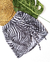 Saia Malibu Tule com Elastano Cordinha Lateral Zebra