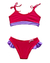 Biquini Infantil Topper com Lacinho no Ombro Babado Calcinha com Babado Vermelho - comprar online