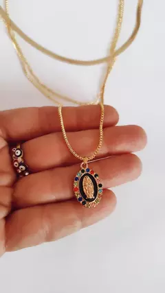 Collar triple Virgen de Guadalupe - comprar online
